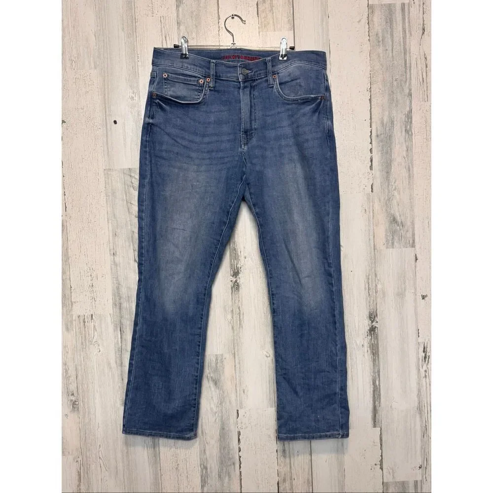 Lucky Brand Men’s 32x30 Straight Fit Medium Wash Stretch Denim Jeans
